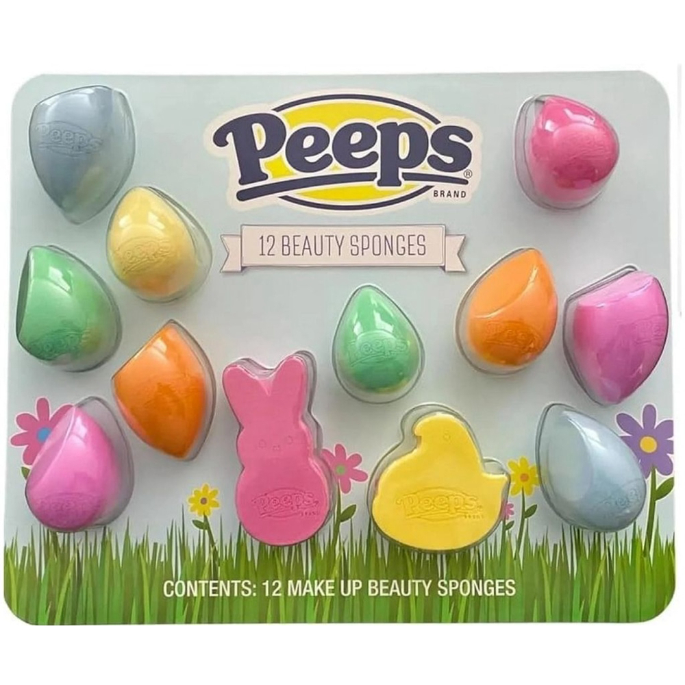 Peeps Beauty Sponges Set Multi-color 12 pack